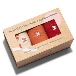 Socks that Stop Violence Against Women